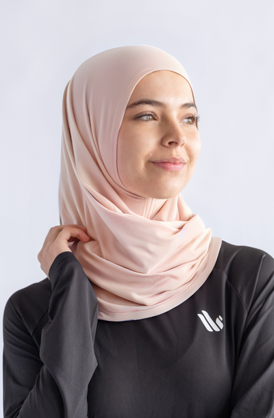 One piece hijab for sports