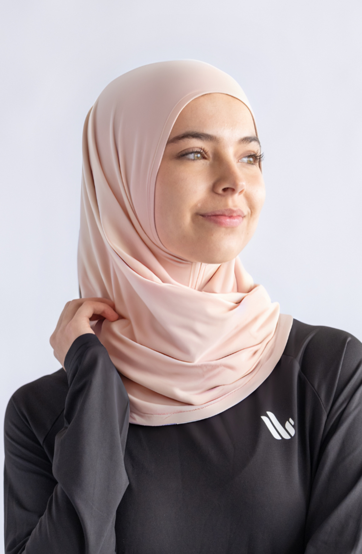 One piece hijab for sports