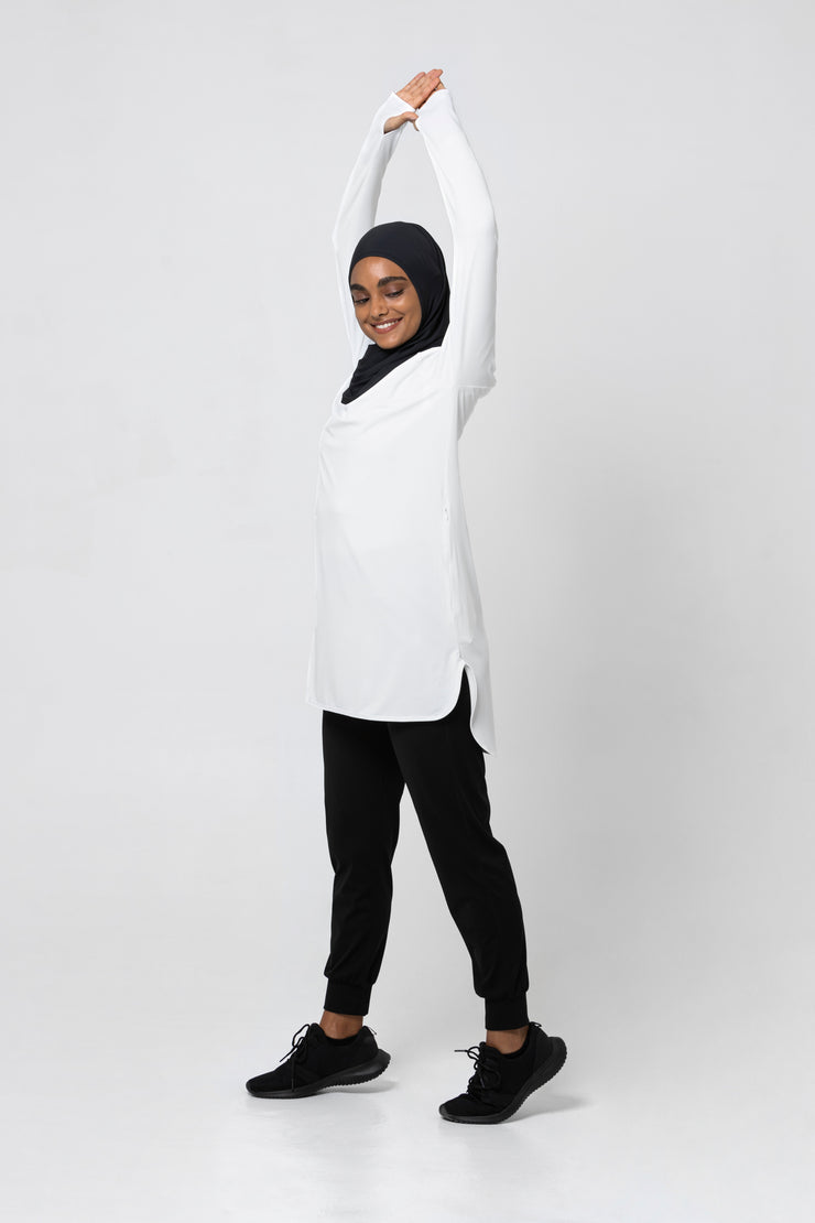 The Staple Modest Sports Dress- White