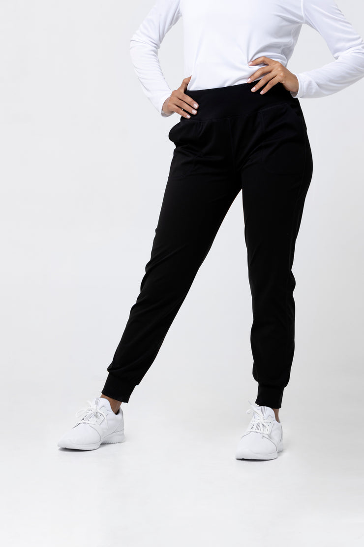 Cooling High-Rise Loose Leggings- Black